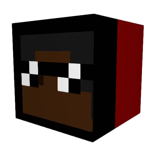 Komagum Minecraft avatar head, 3D render
