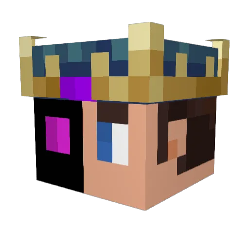 KomanderLuke0 Minecraft avatar head, 3D render