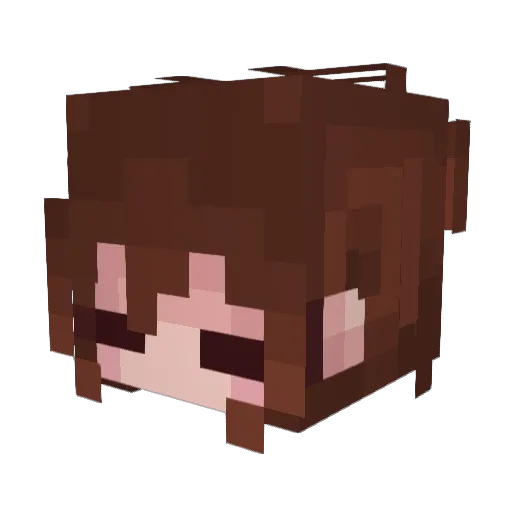 Komandozmonopoly Minecraft avatar head, 3D render
