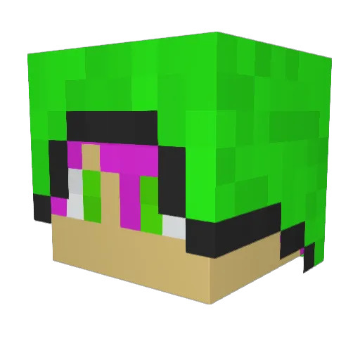 Komat1331 Minecraft avatar head, 3D render
