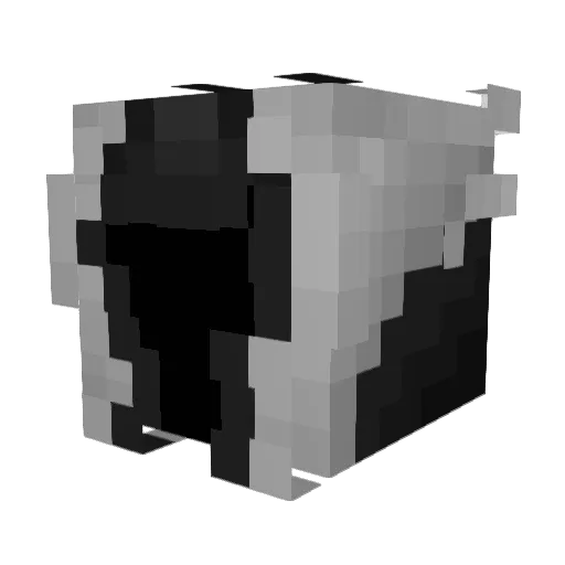 Kombatfly Minecraft avatar head, 3D render