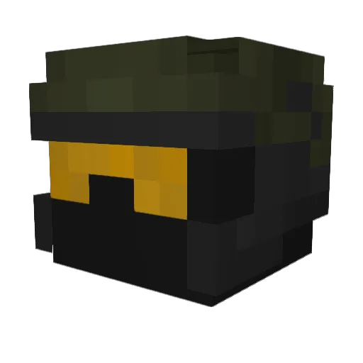 Kombatkow Minecraft avatar head, 3D render