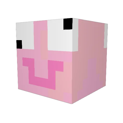 Komet246 Minecraft avatar head, 3D render