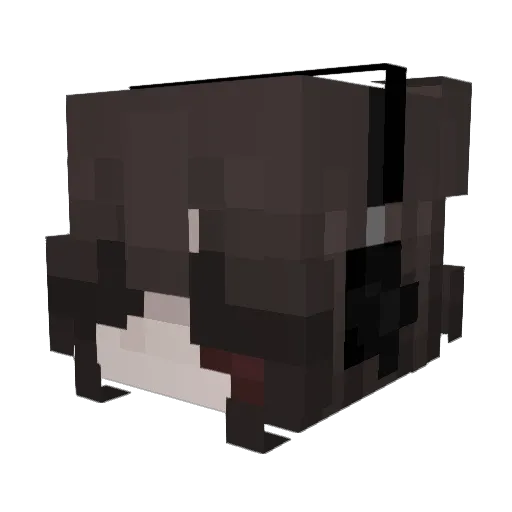 Komfortowa Minecraft avatar head, 3D render