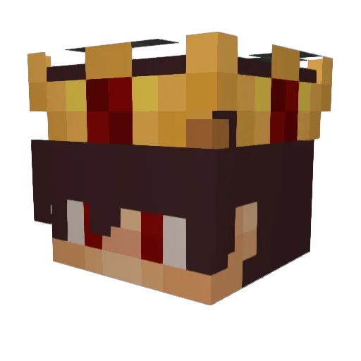Komiii_ Minecraft avatar head, 3D render