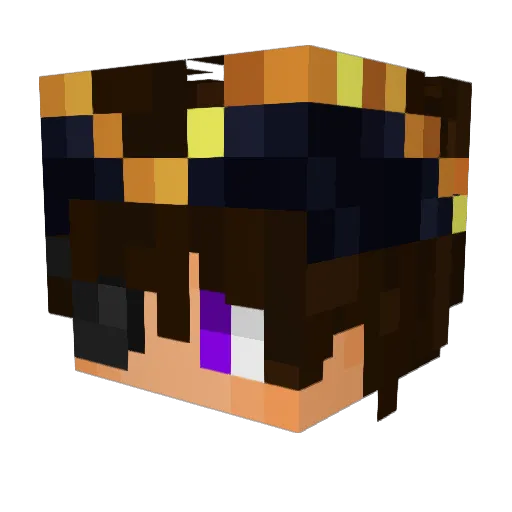 KomingDej Minecraft avatar head, 3D render