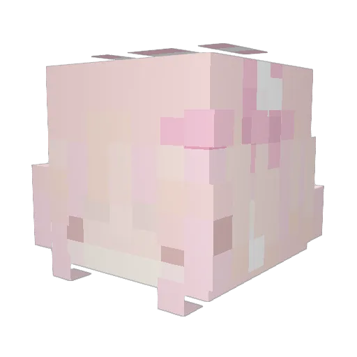 Komirii Minecraft avatar head, 3D render