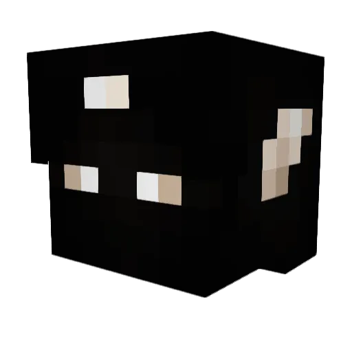 KommFortnite1vs1 Minecraft avatar head, 3D render