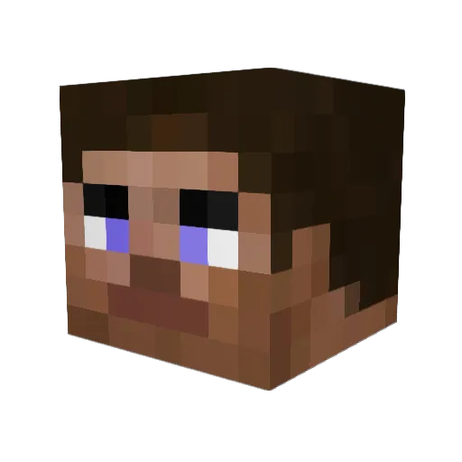 KommissarHexer Minecraft avatar head, 3D render