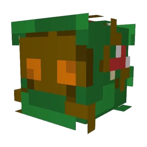 Komo_Drac Minecraft avatar head, 3D render