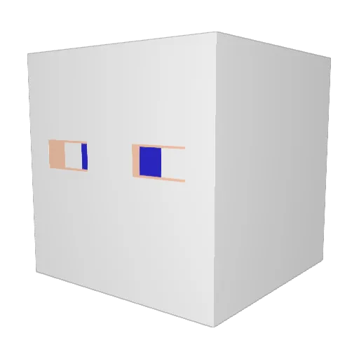 KomodoreDragon Minecraft avatar head, 3D render