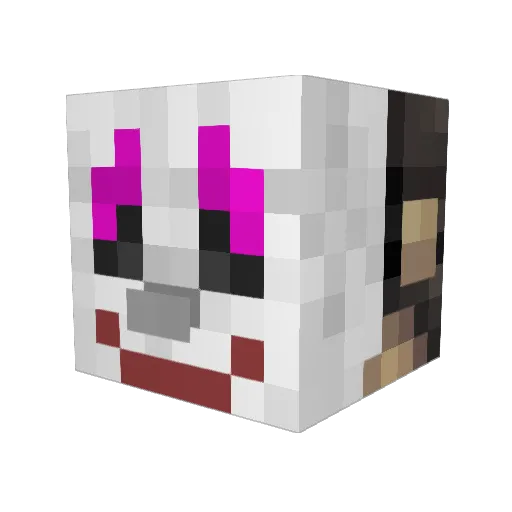 Komodovenom24 Minecraft avatar head, 3D render