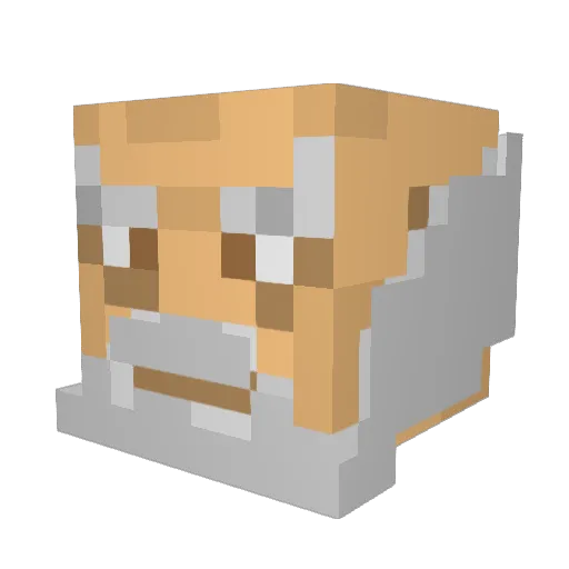 Komora2115 Minecraft avatar head, 3D render