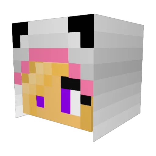 KomoriYui Minecraft avatar head, 3D render