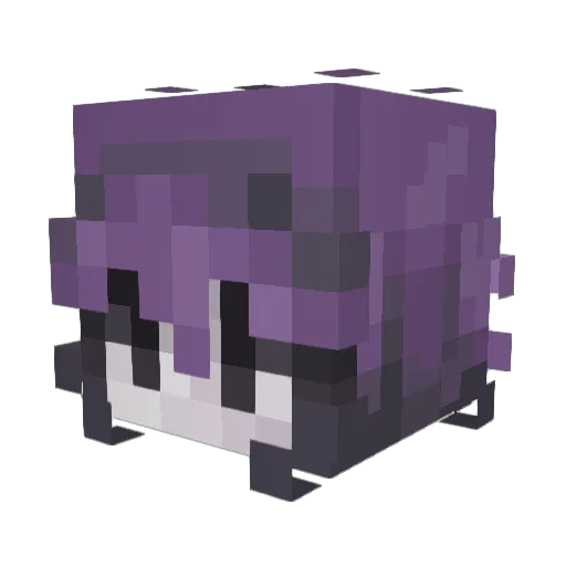 Komori_Ch Minecraft avatar head, 3D render