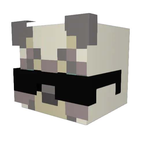 Komorixd Minecraft avatar head, 3D render