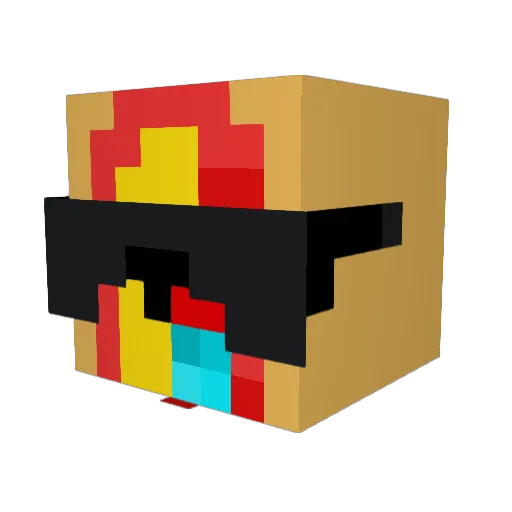 Kompassmoehre124 Minecraft avatar head, 3D render