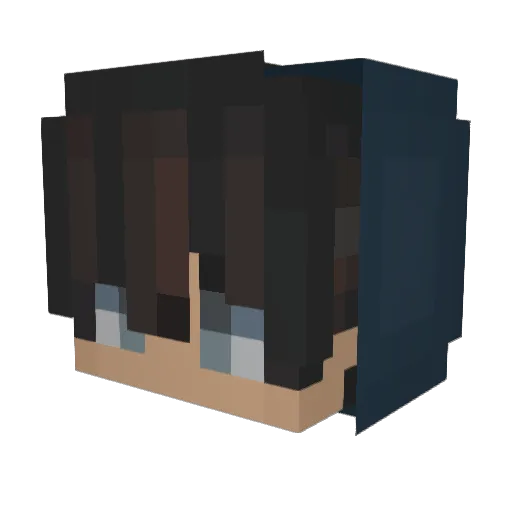 KompetentesHuhn Minecraft avatar head, 3D render
