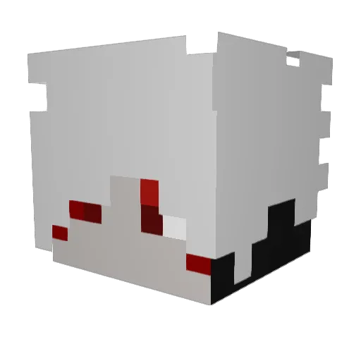 Kompetenzkrieger Minecraft avatar head, 3D render