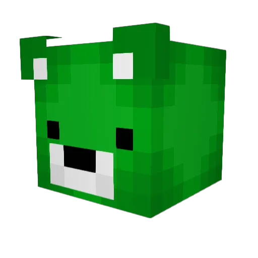 Komplikation Minecraft avatar head, 3D render