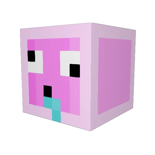 KompotOTpiko Minecraft avatar head, 3D render