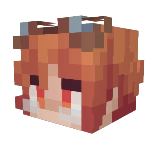 KompotikIvun Minecraft avatar head, 3D render