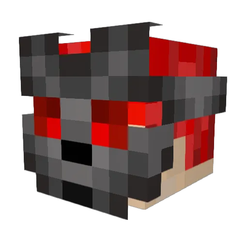 Komumumu Minecraft avatar head, 3D render