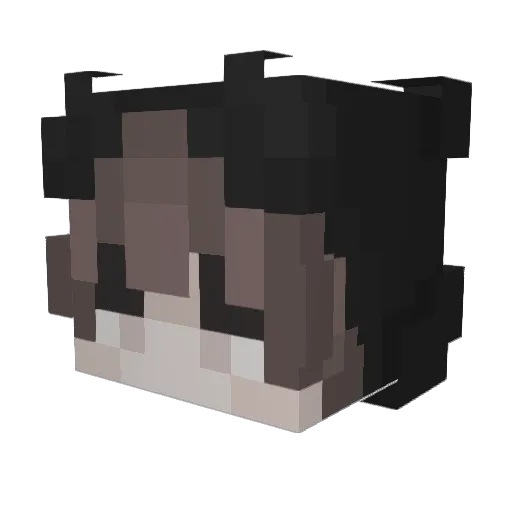 Komy2k Minecraft avatar head, 3D render