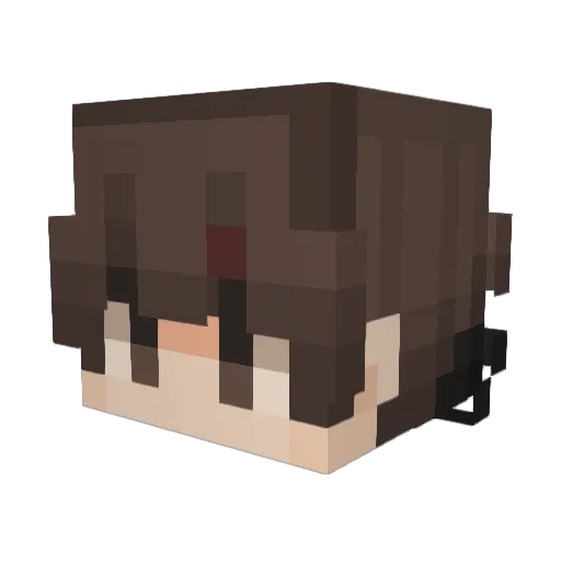 KonCombat Minecraft avatar head, 3D render