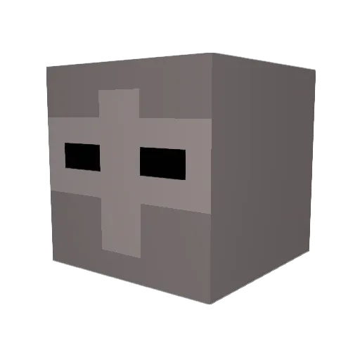 Kon_el Minecraft avatar head, 3D render
