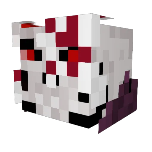 Kon_zetsu Minecraft avatar head, 3D render