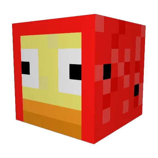 Kona_TG Minecraft avatar head, 3D render