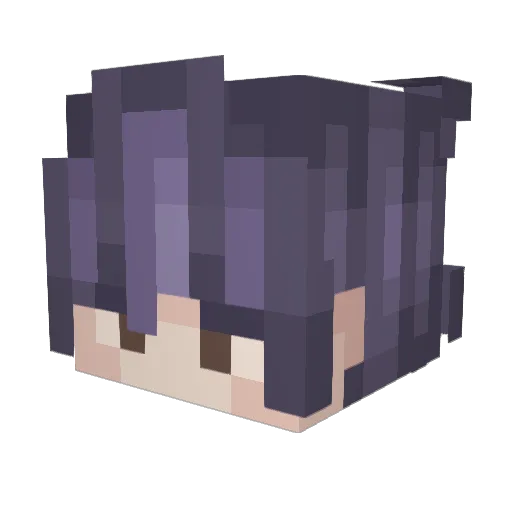 Konabara Minecraft avatar head, 3D render