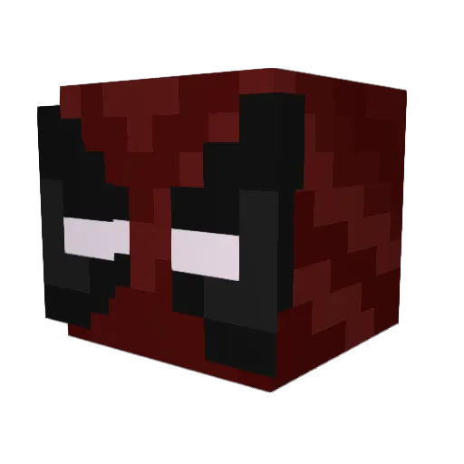 Konami001 Minecraft avatar head, 3D render
