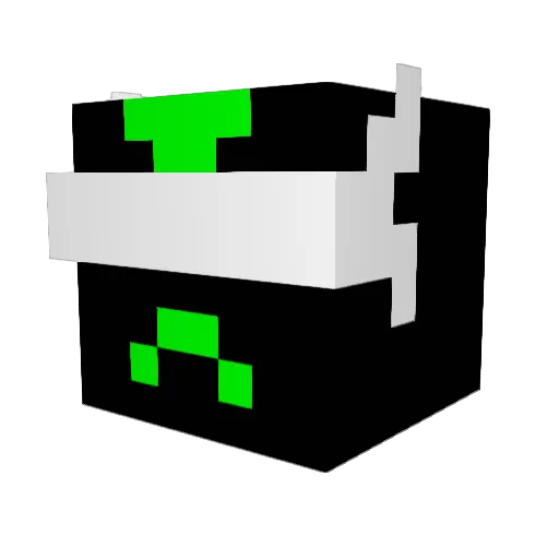 KonanGaming Minecraft avatar head, 3D render