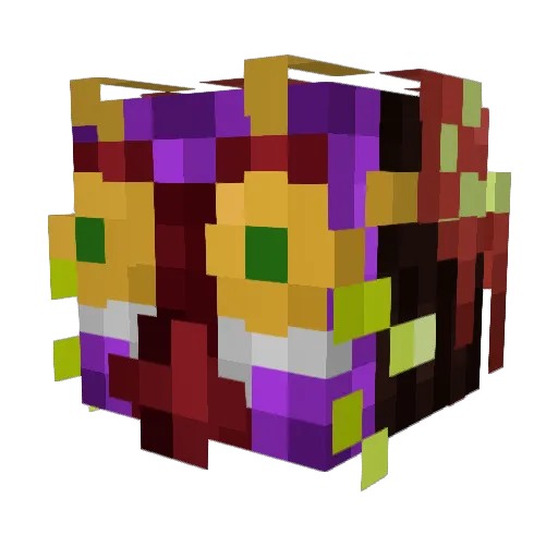KonasLight Minecraft avatar head, 3D render