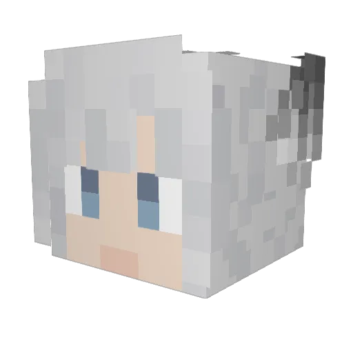 Konaxx Minecraft avatar head, 3D render