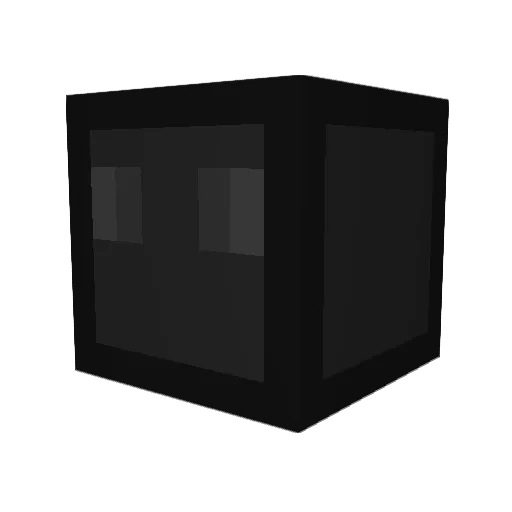 Koncertowy Minecraft avatar head, 3D render