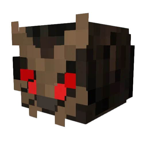 Koncis Minecraft avatar head, 3D render