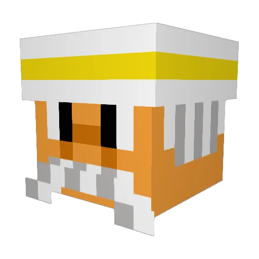 Kondad420 Minecraft avatar head, 3D render