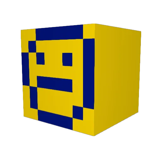 Kondiler Minecraft avatar head, 3D render