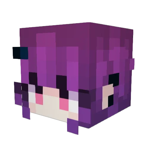 KondorRed Minecraft avatar head, 3D render