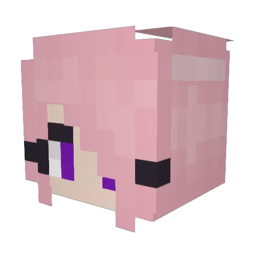 Kondou Minecraft avatar head, 3D render