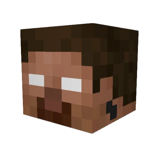 KonduktorPazdan Minecraft avatar head, 3D render