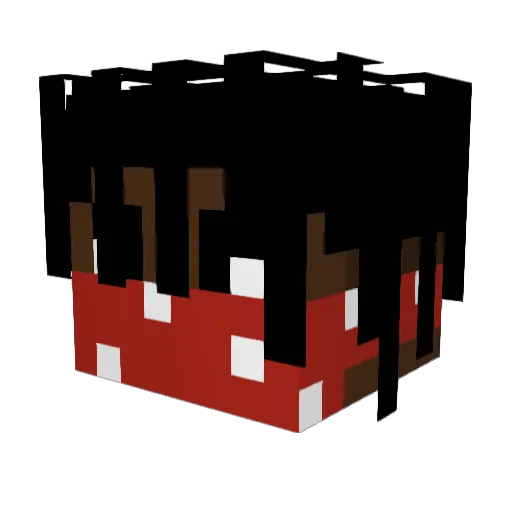 Kondy_ Minecraft avatar head, 3D render