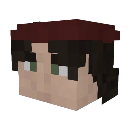 Kone260 Minecraft avatar head, 3D render