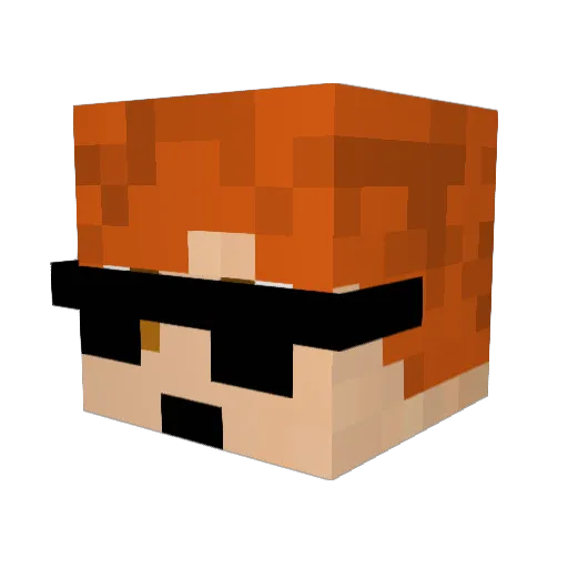 Koneek_13 Minecraft avatar head, 3D render
