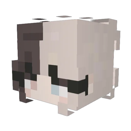 Konekovr Minecraft avatar head, 3D render