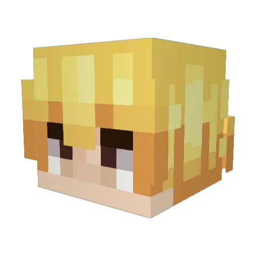 Koneoh Minecraft avatar head, 3D render