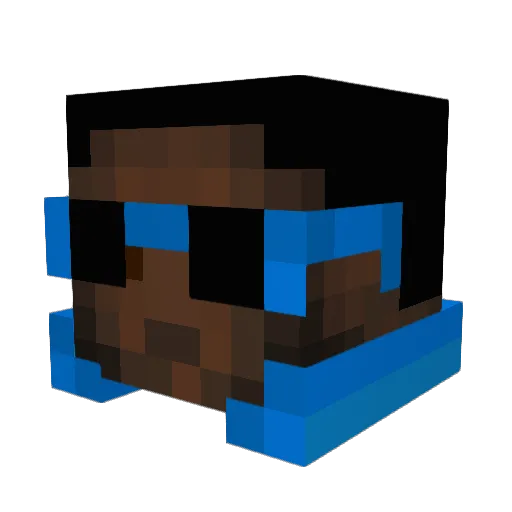 Konewka58 Minecraft avatar head, 3D render